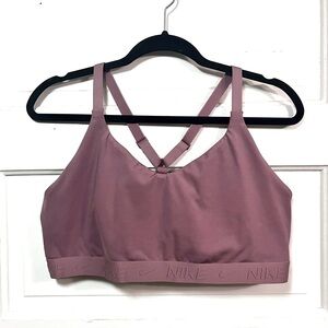 Nike Indy Sports Bra - plus size 1x - Racerback, plum purple